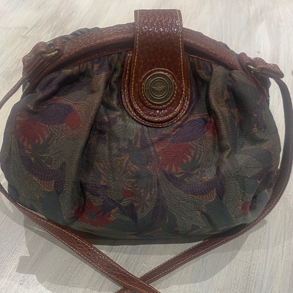 Capezio Retro Multicolor Floral Crossbody Bag